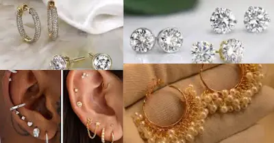 Pearls, Bold Hoop and ear clips earrings