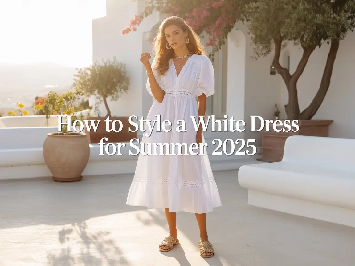 How to style a white dress for summer 2025